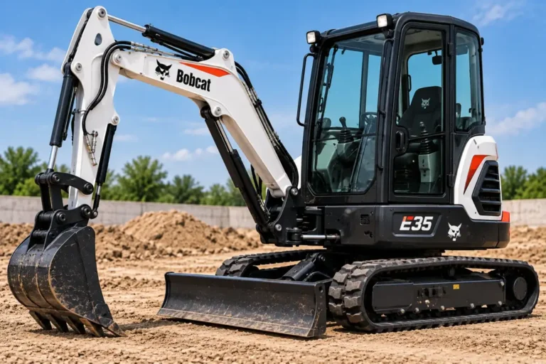 Bobcat E35 compact excavator